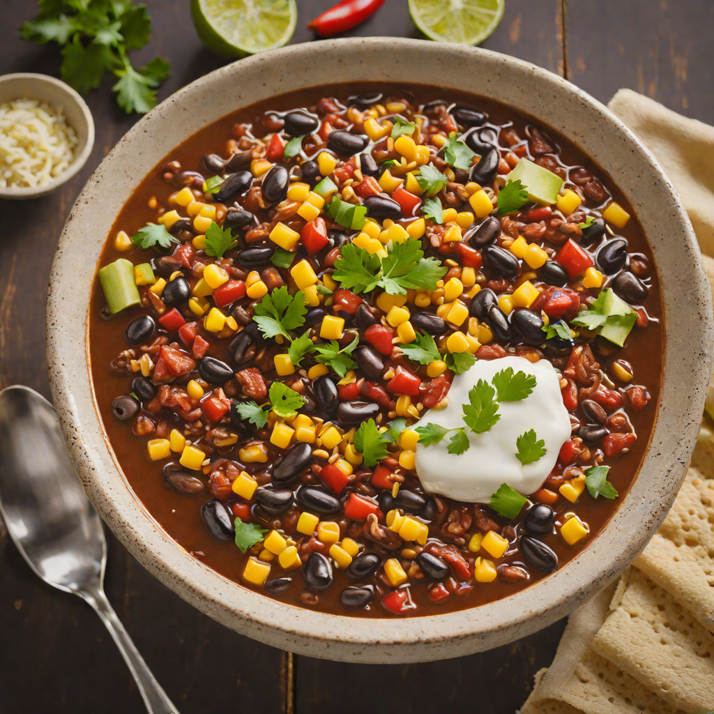 Rustic Illinois Corn and Black Bean Chili