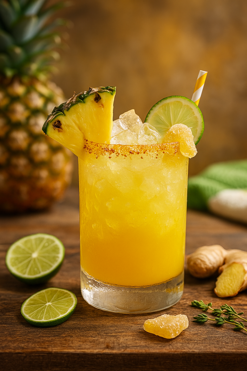 Ginger-Spiced Pineapple Margarita