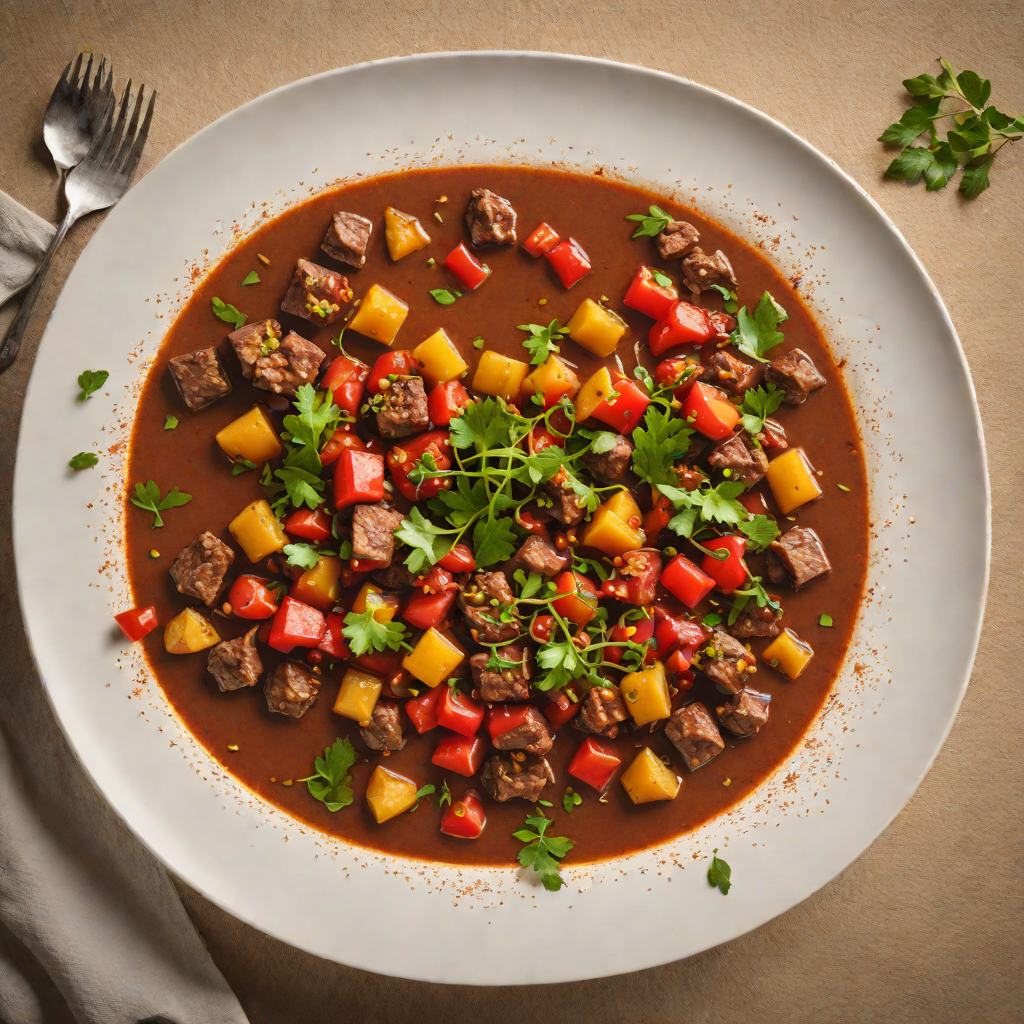 Slow-Cooked Kangaroo Stew with Quandong and Native Pepper