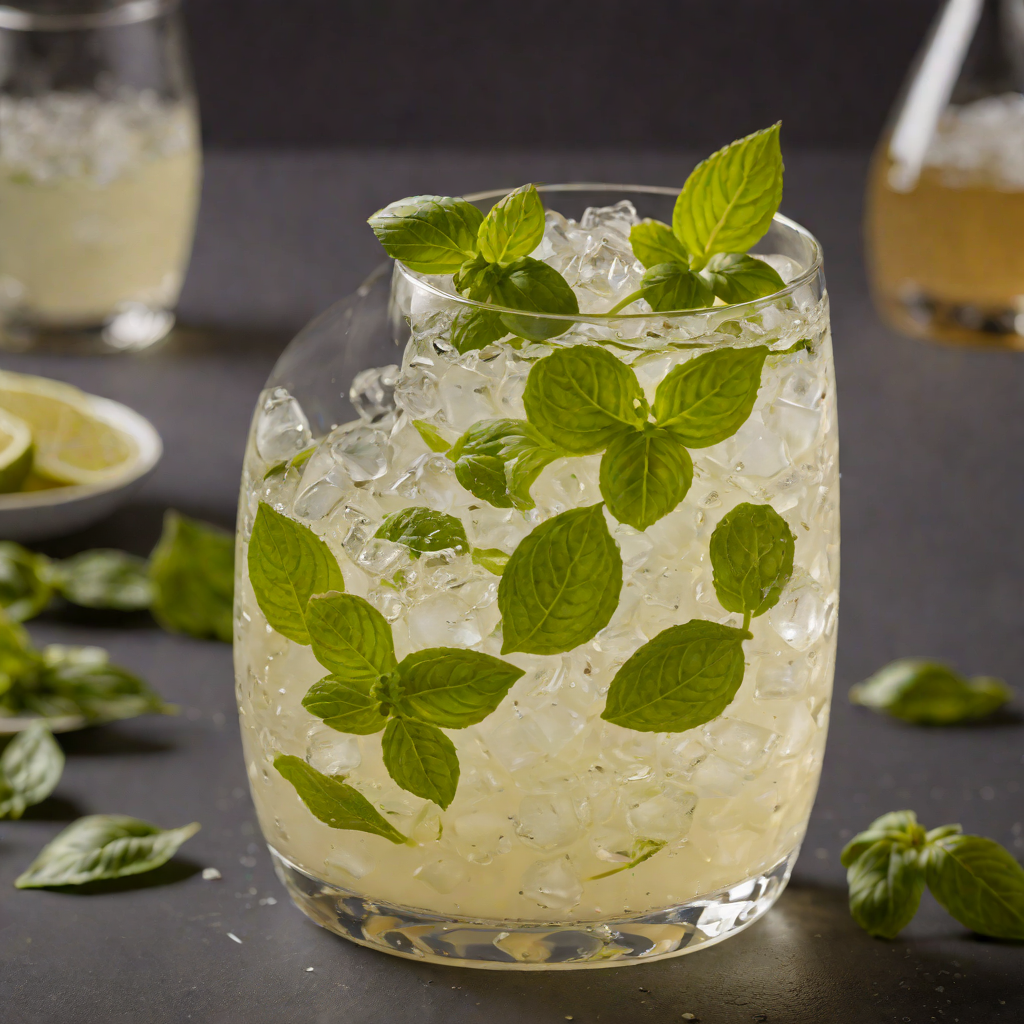 Herb-Muddled Gin Fizz with Basil