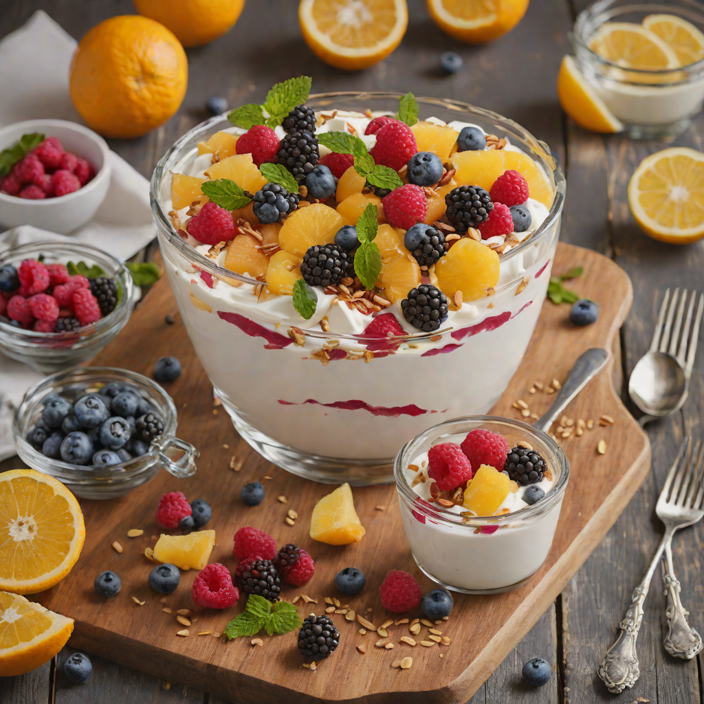 No-Bake Citrus and Berry Yogurt Parfait