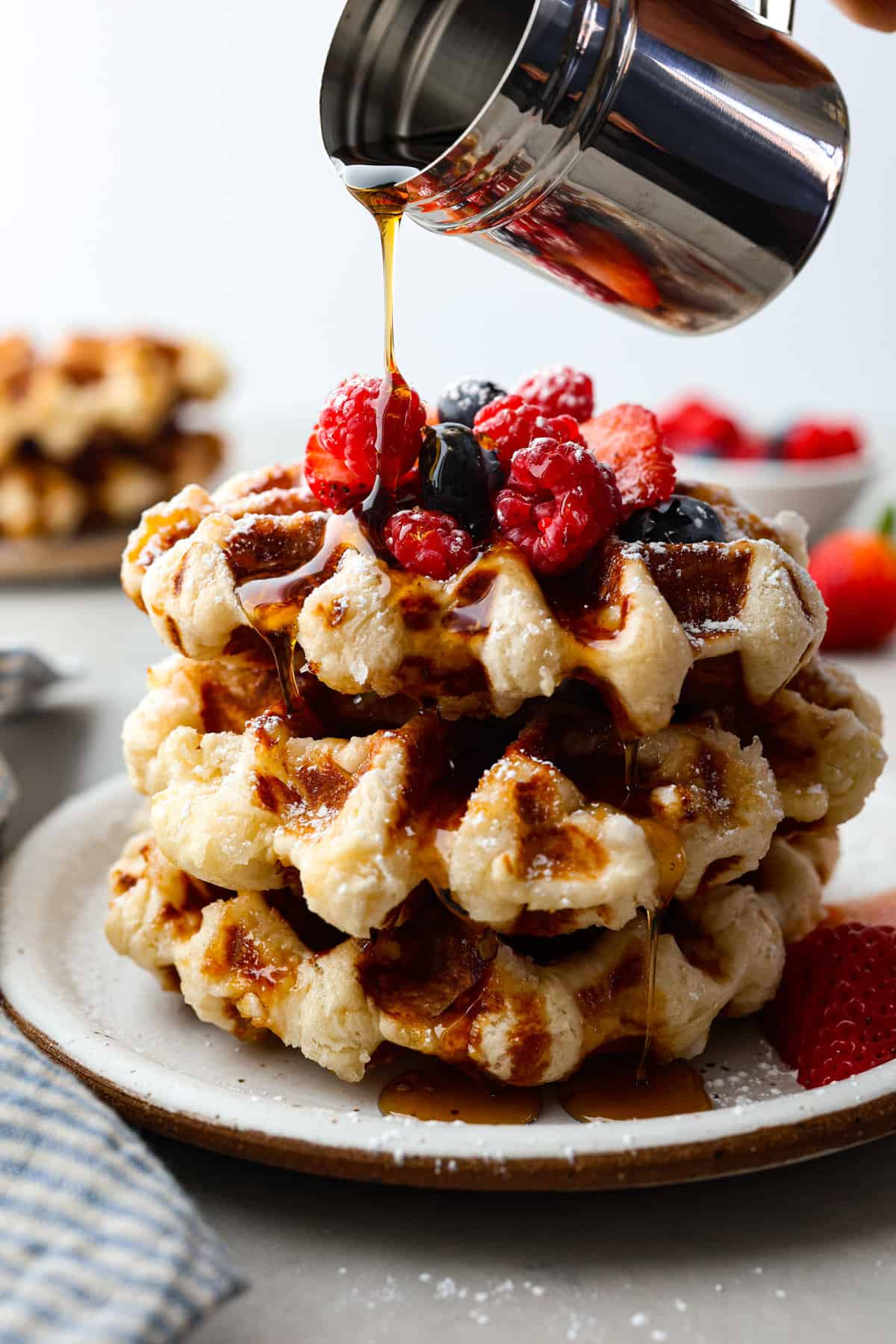 Marolles-Style Liège Waffles
