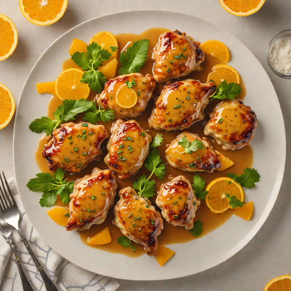 Sautéed Chicken Thighs with Tangy Orange Glaze