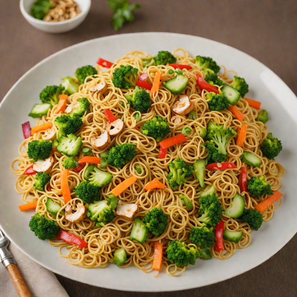 Quick Stir-Fried Garlic Noodles with Mixed Vegetables