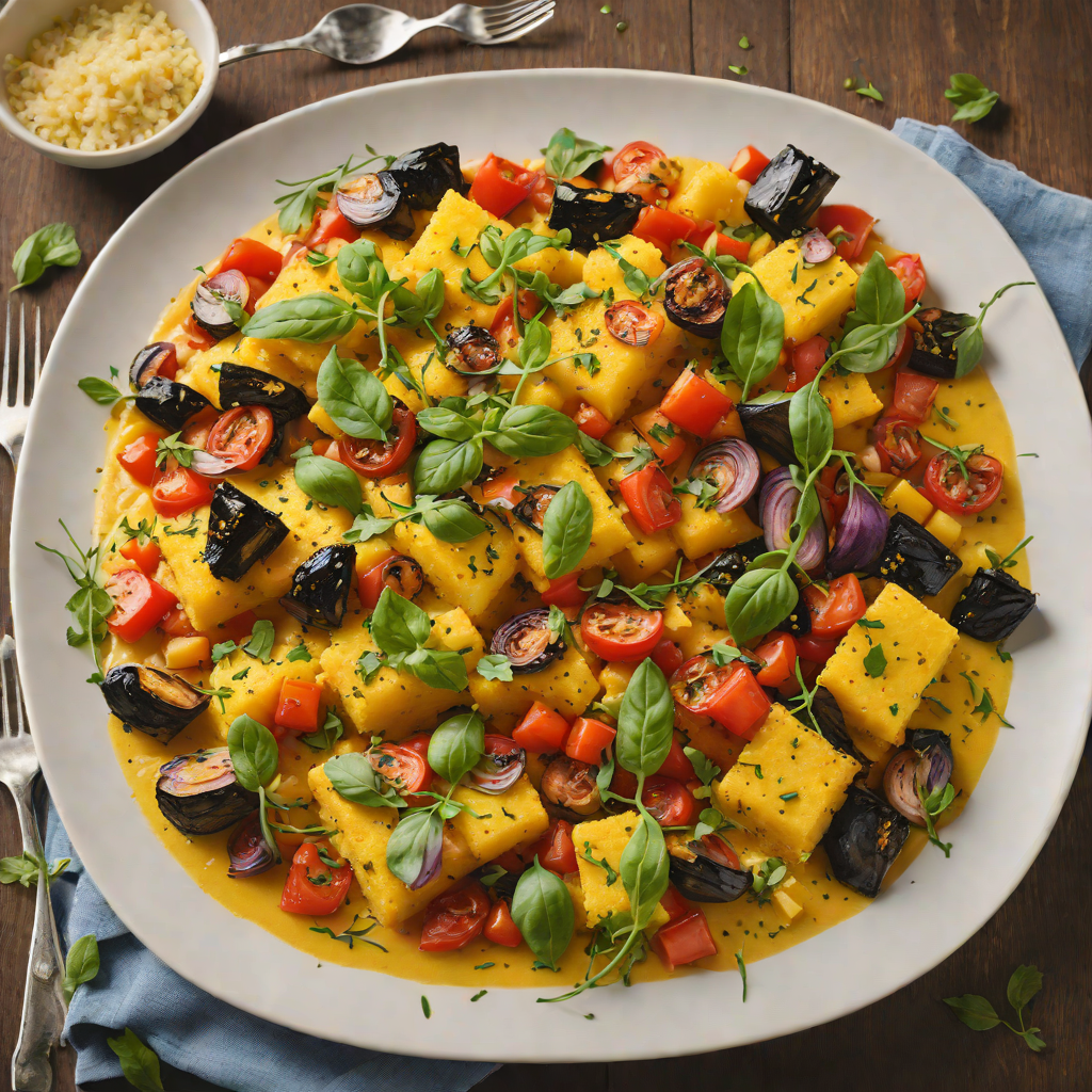 Oven-Roasted Vegetable and Polenta Bake