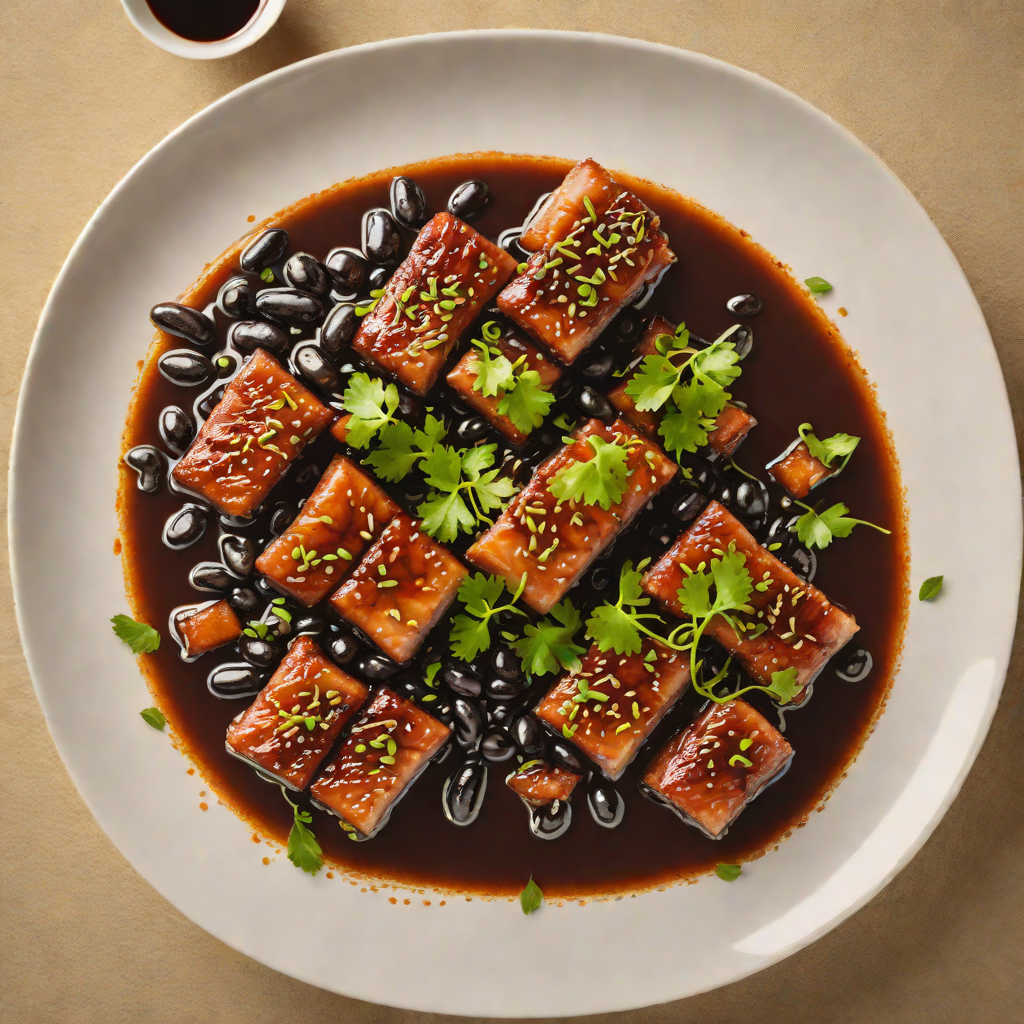 Braised Black Soybean and Pork Belly with Hsinchu Black Bean Soy Sauce