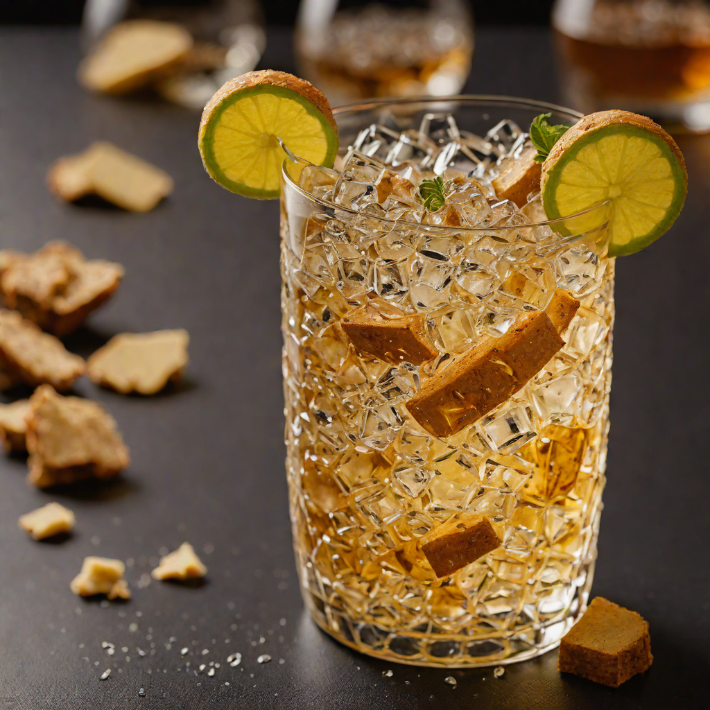Ginger-Infused Bourbon Highball with Sparkling Water