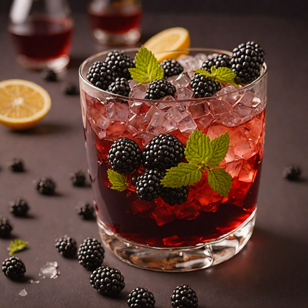 Glossy Blackberry Bourbon Smash