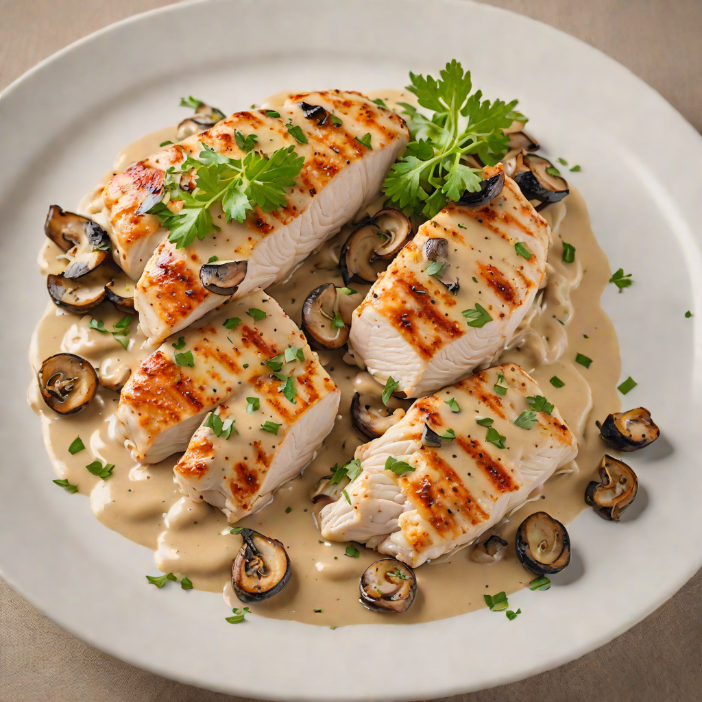 Pan-Seared Chicken Breast with Creamy Mushroom Sauce