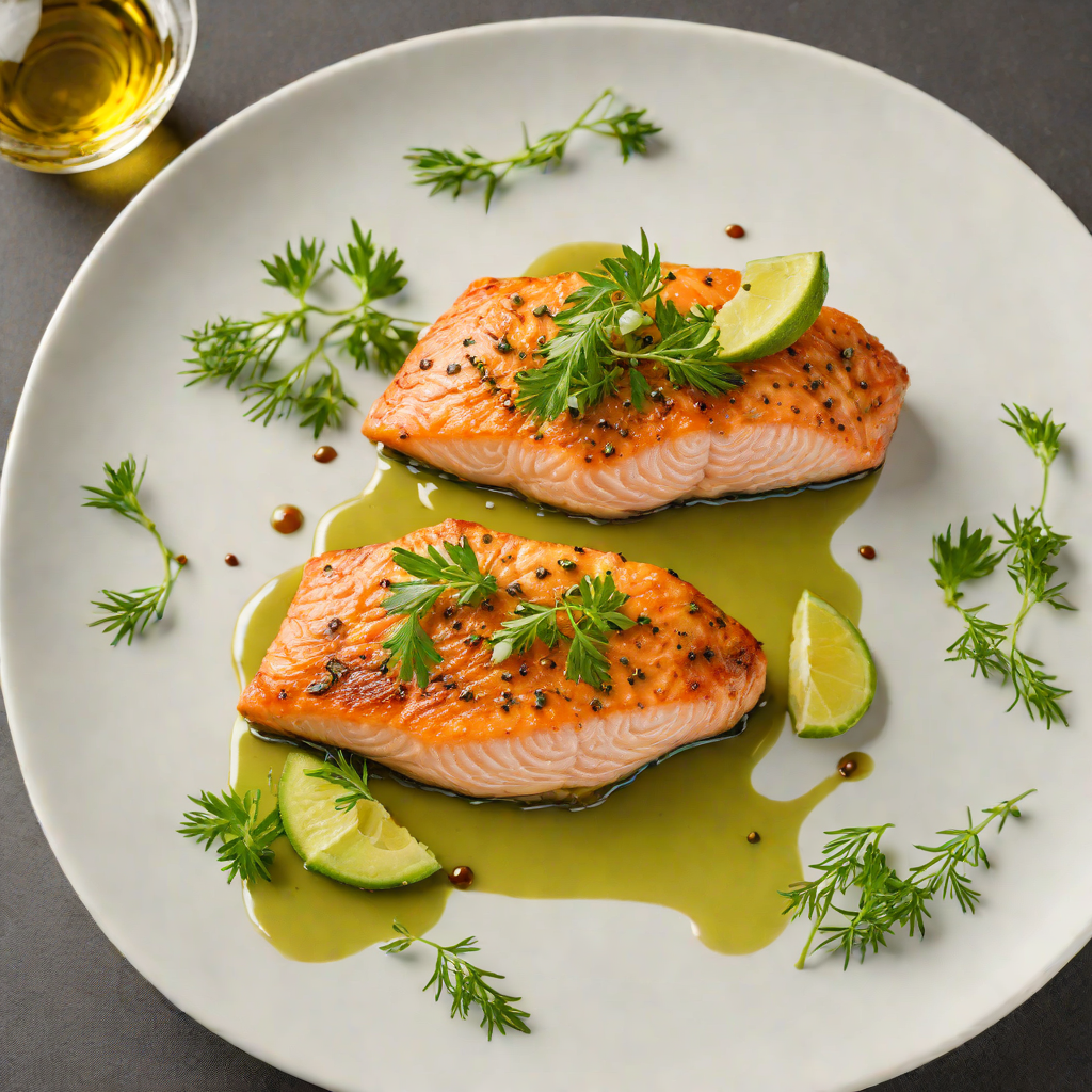 Pan-Fried Salmon with Herb-Infused Avocado Oil