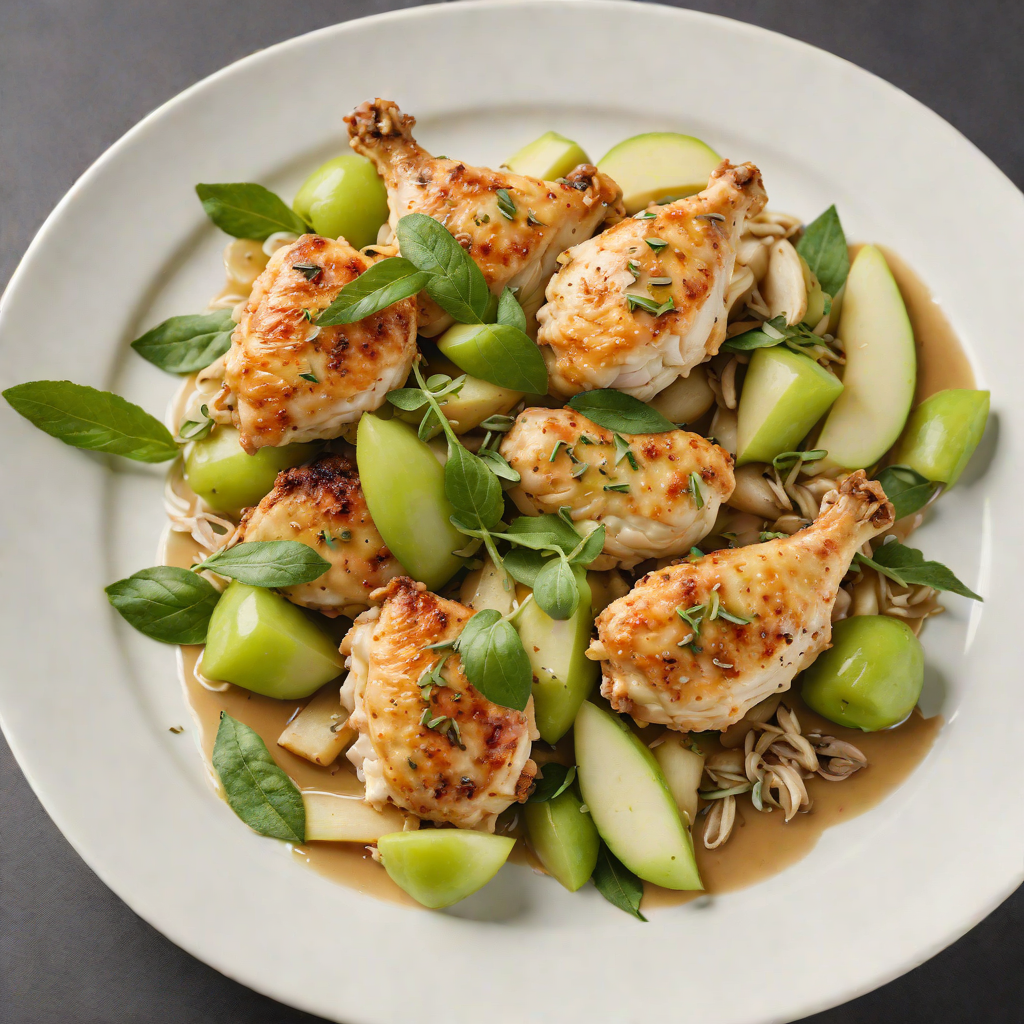 Sautéed Chicken with Tangy Green Apple and Sage