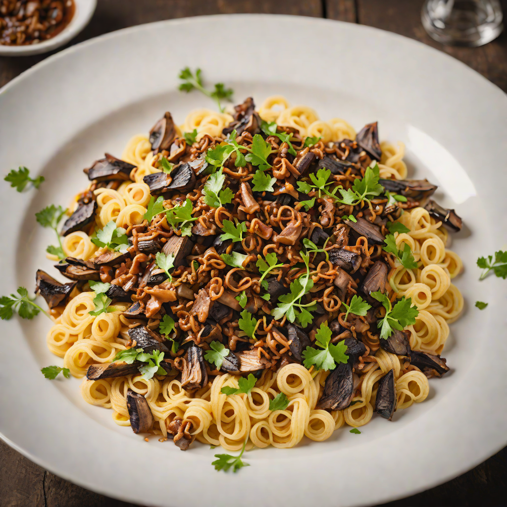 Slow-Cooked Kangaroo Ragu with Wild Mushrooms