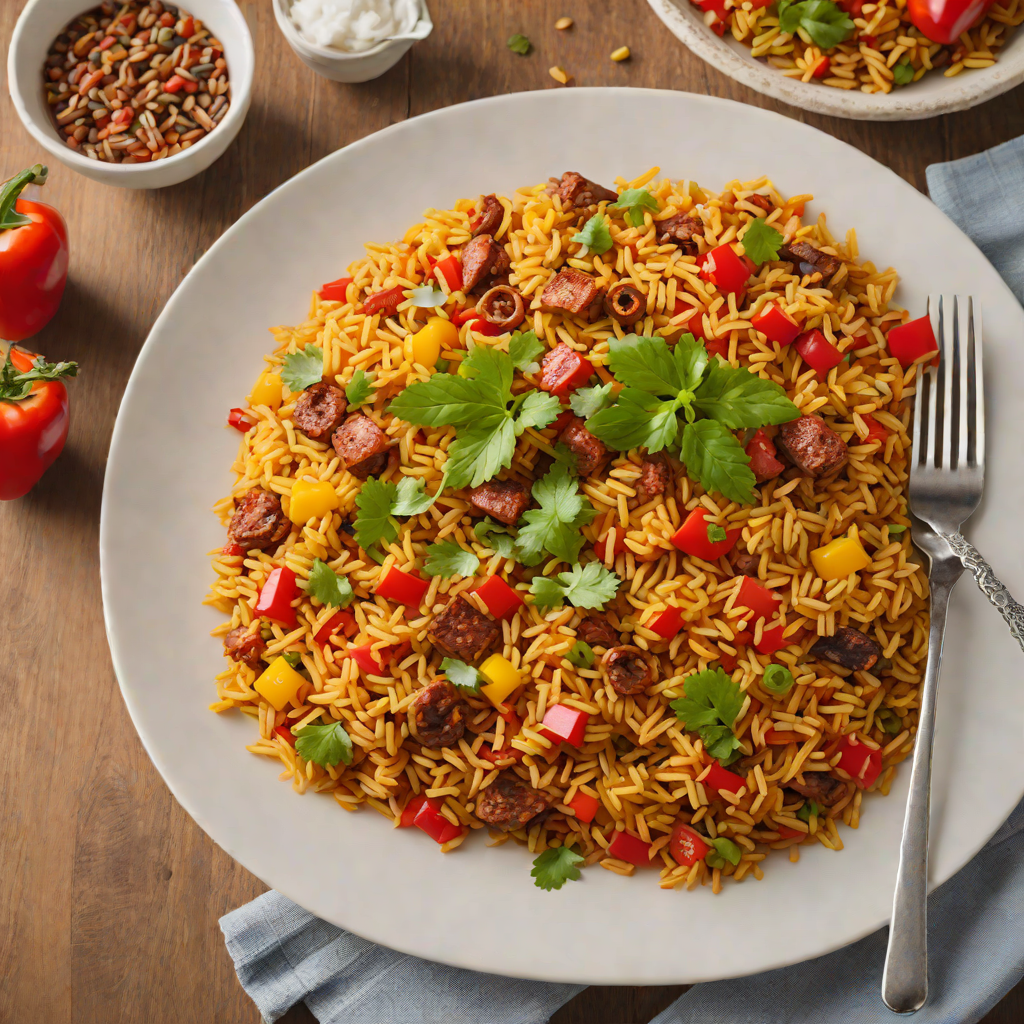 One-Pot Spanish Rice with Chorizo and Bell Peppers