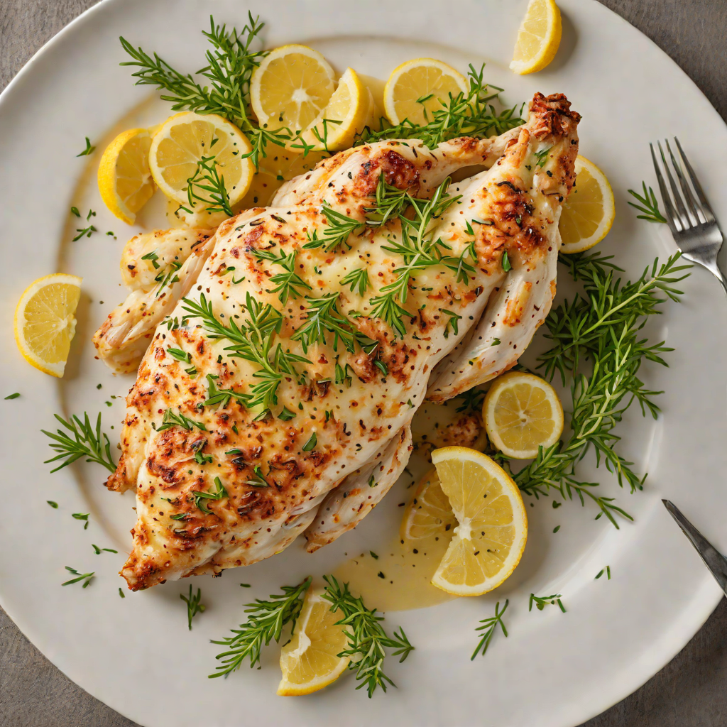 Baked Parmesan-Dusted Chicken with Lemon Thyme