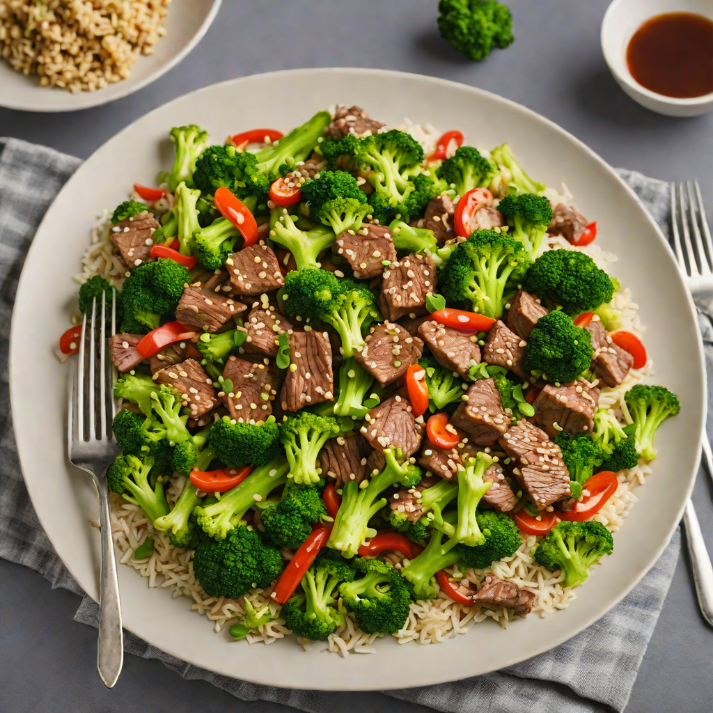 Quick Ginger-Sesame Beef Stir-Fry with Broccoli