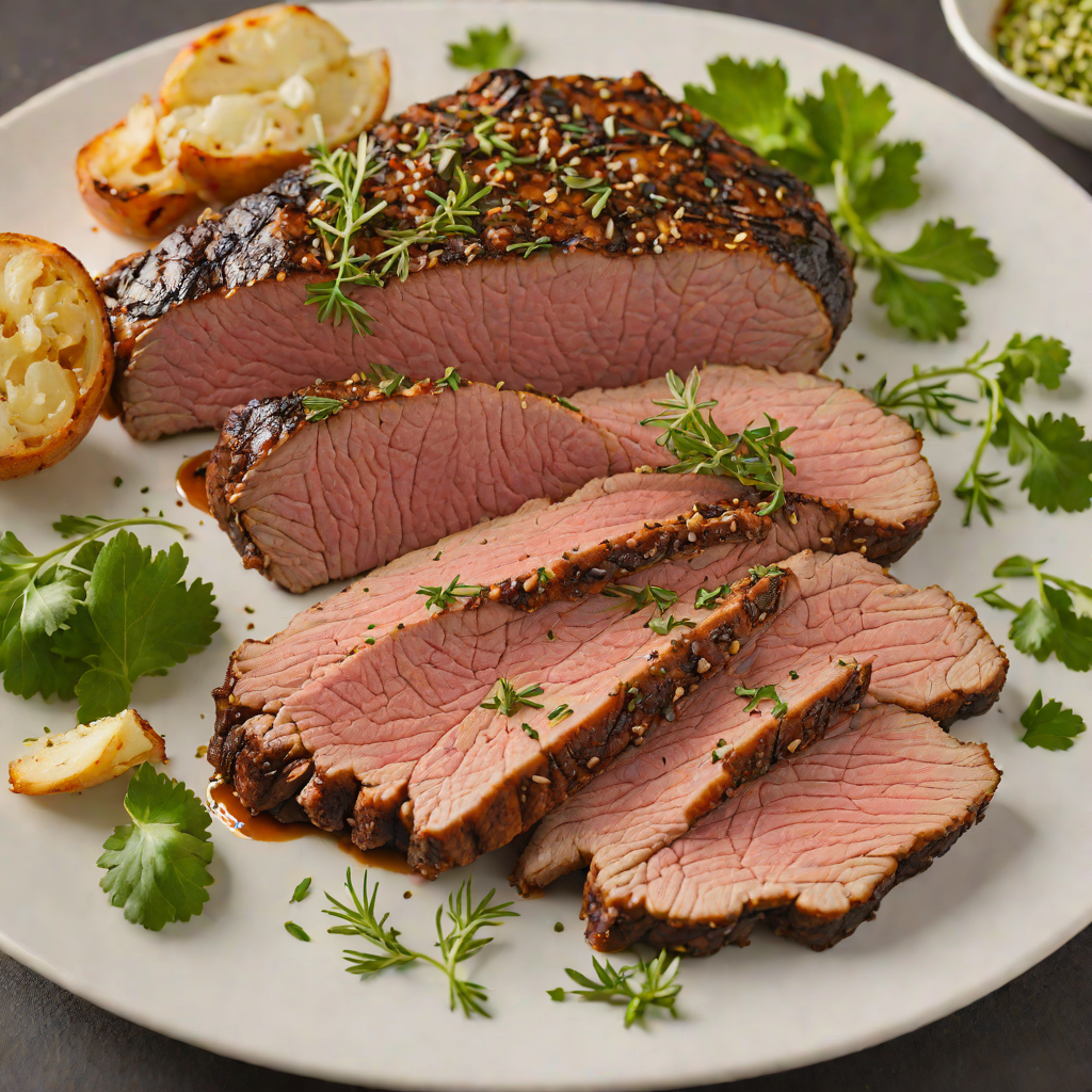 Oven-Roasted Tri-Tip with Garlic and Herb Rub