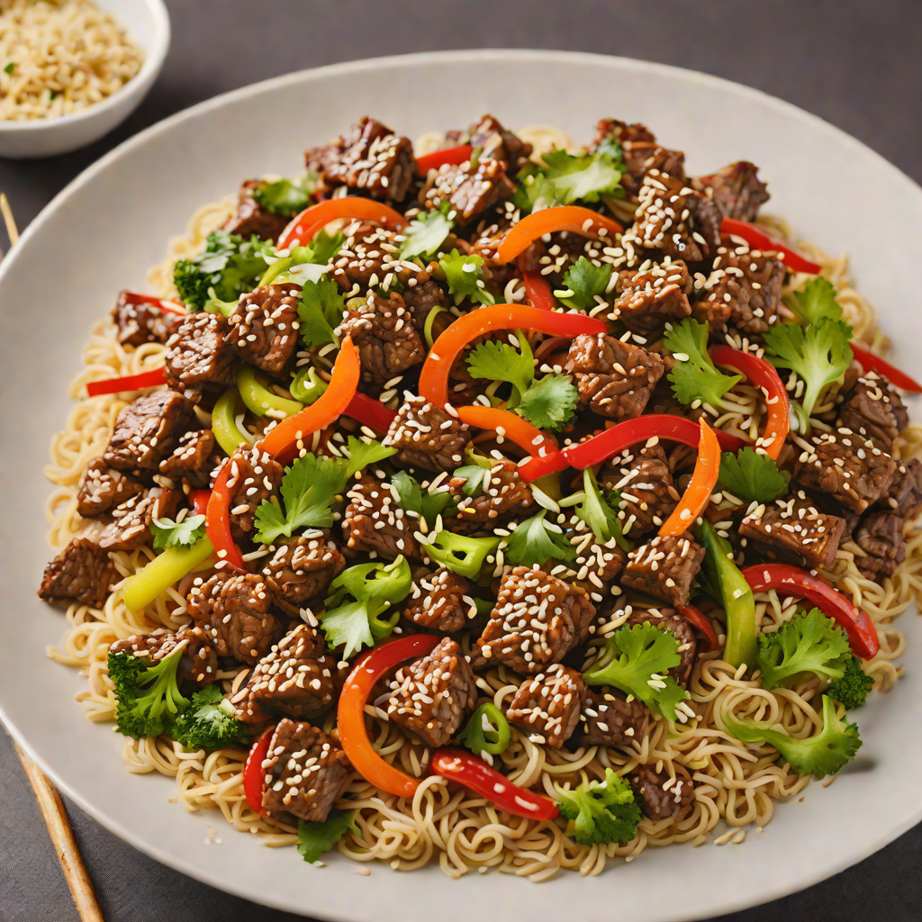 Spicy Korean-Inspired Beef Stir Fry with Garlic and Sesame