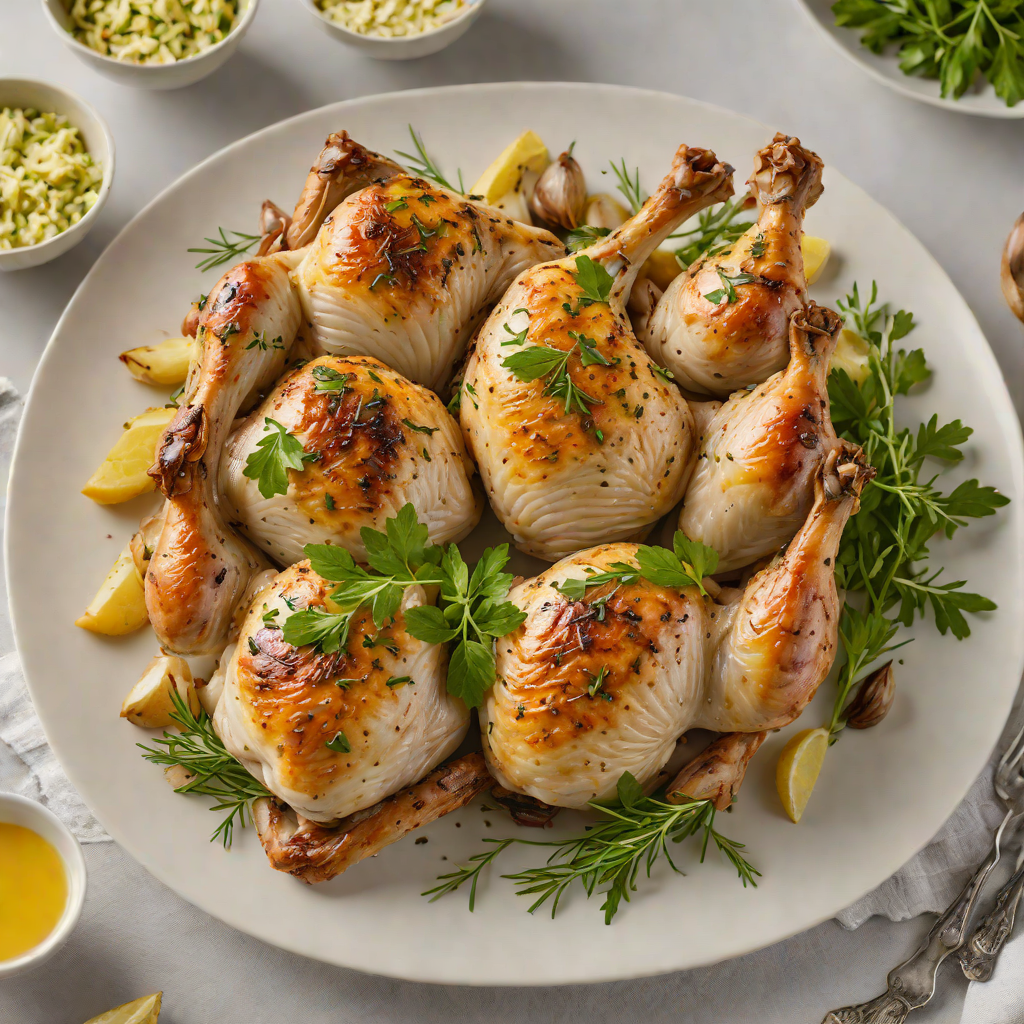 Herb-Roasted Chicken with Imbibed Garlic Butter