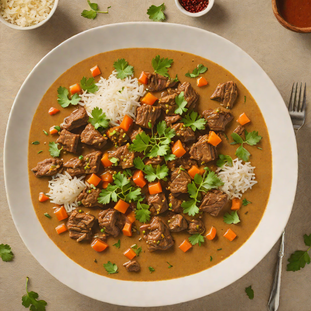 Slow-Simmered Beef Curry with Coconut and Imbibed Spices