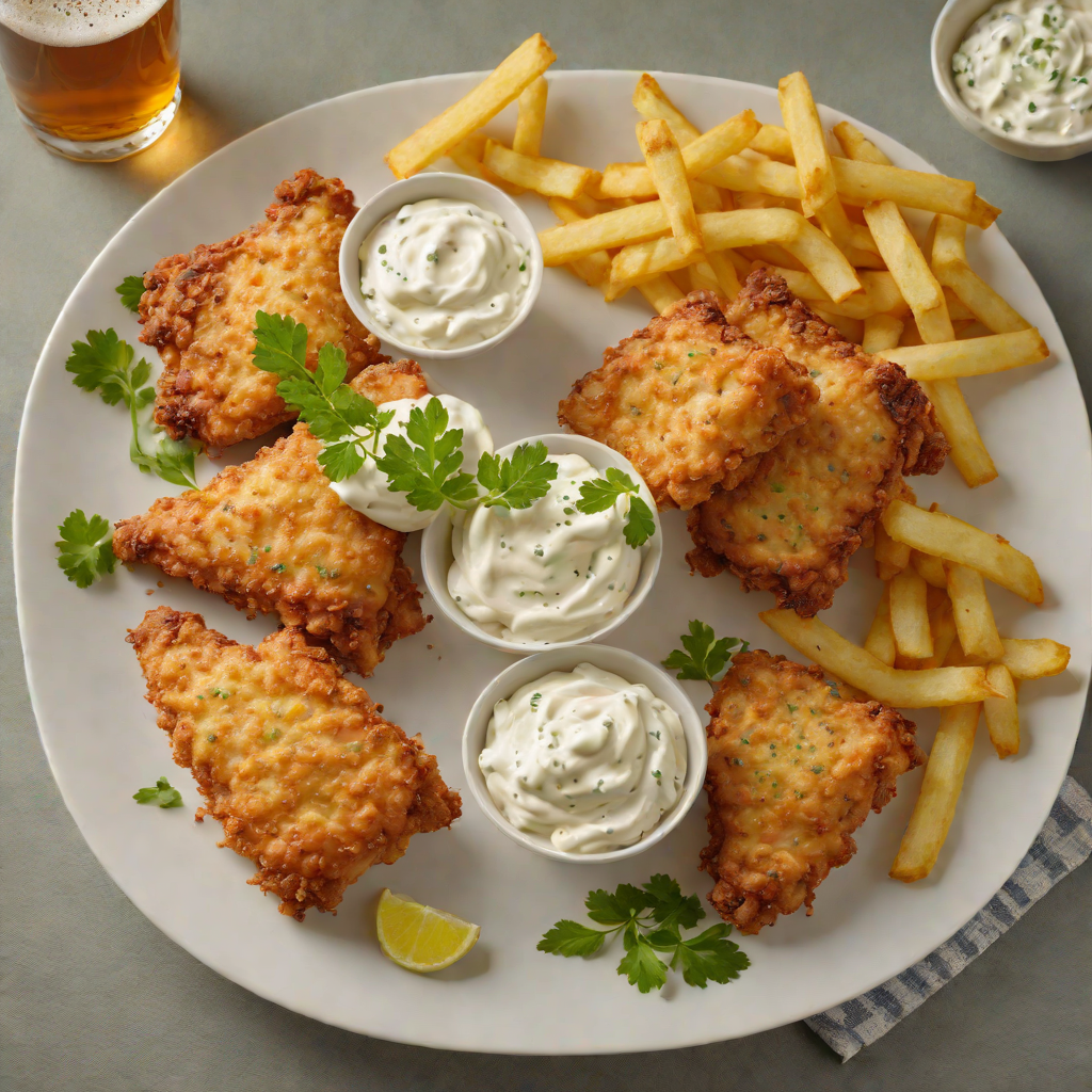 Lakefront Fish Fry with Beer-Battered Cod and Tartar Sauce