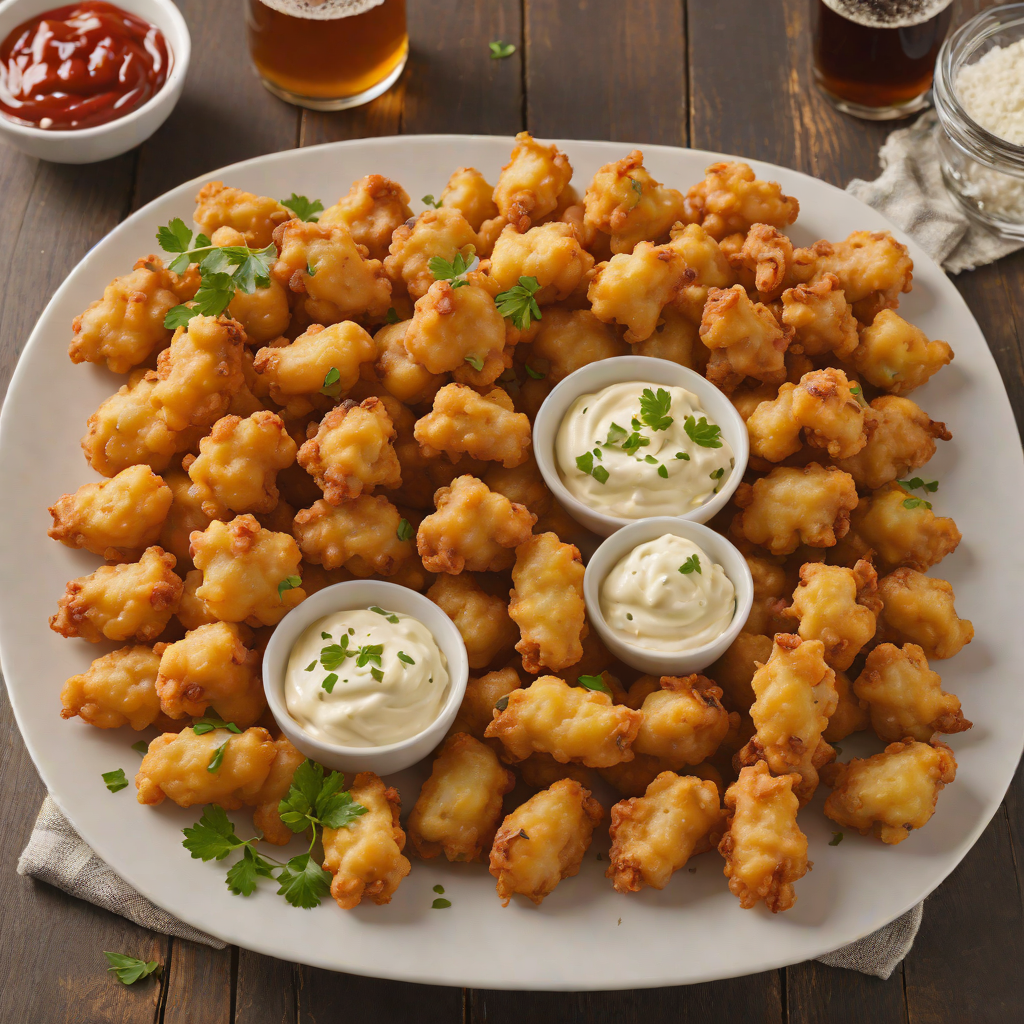 Milwaukee-Style Cheese Curds with Spicy Beer Batter