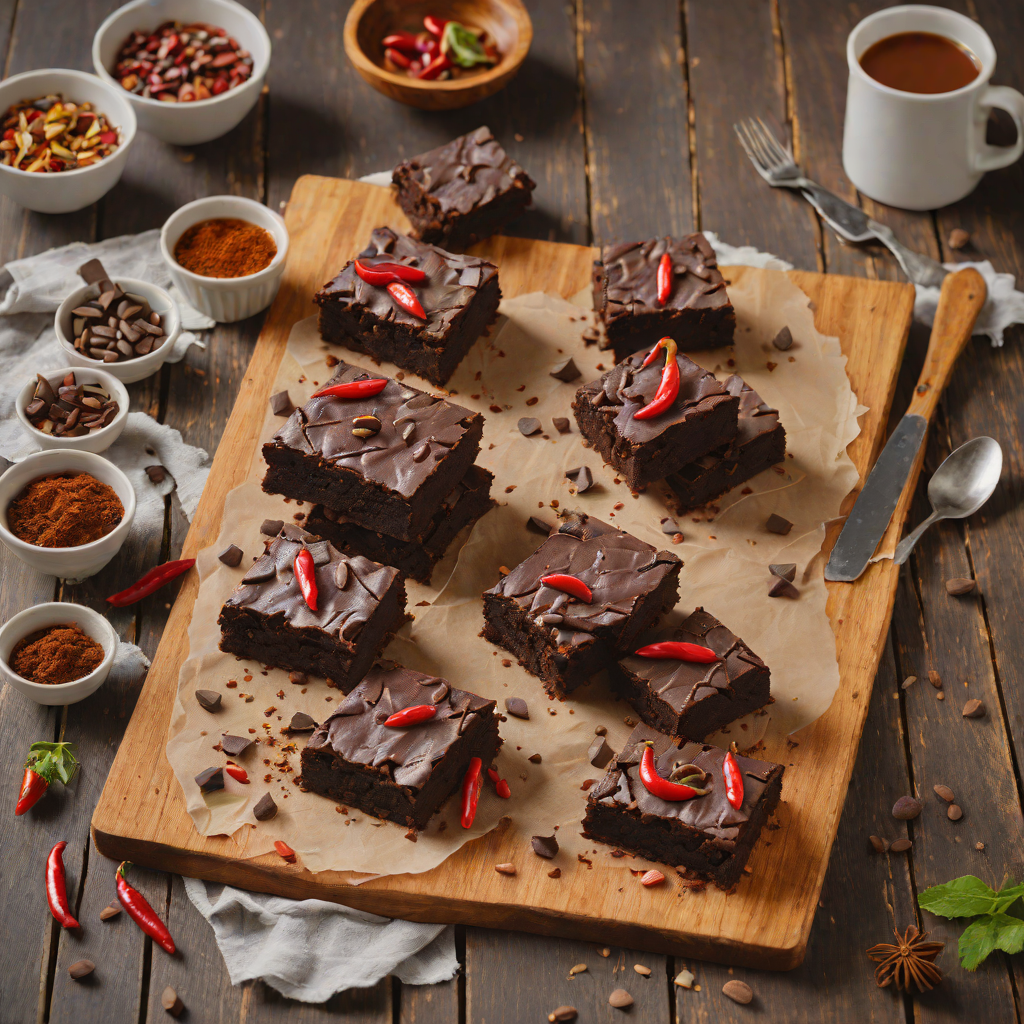 Quiet Cocoa and Chili Dark Chocolate Brownies
