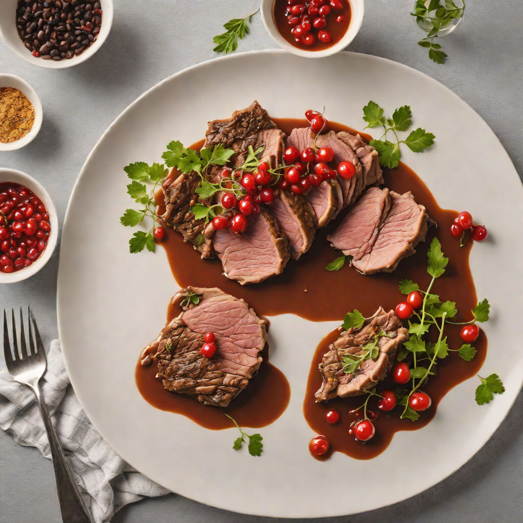 Slow-Roasted Lamb Shoulder with Tasmanian Pepperberry Sauce
