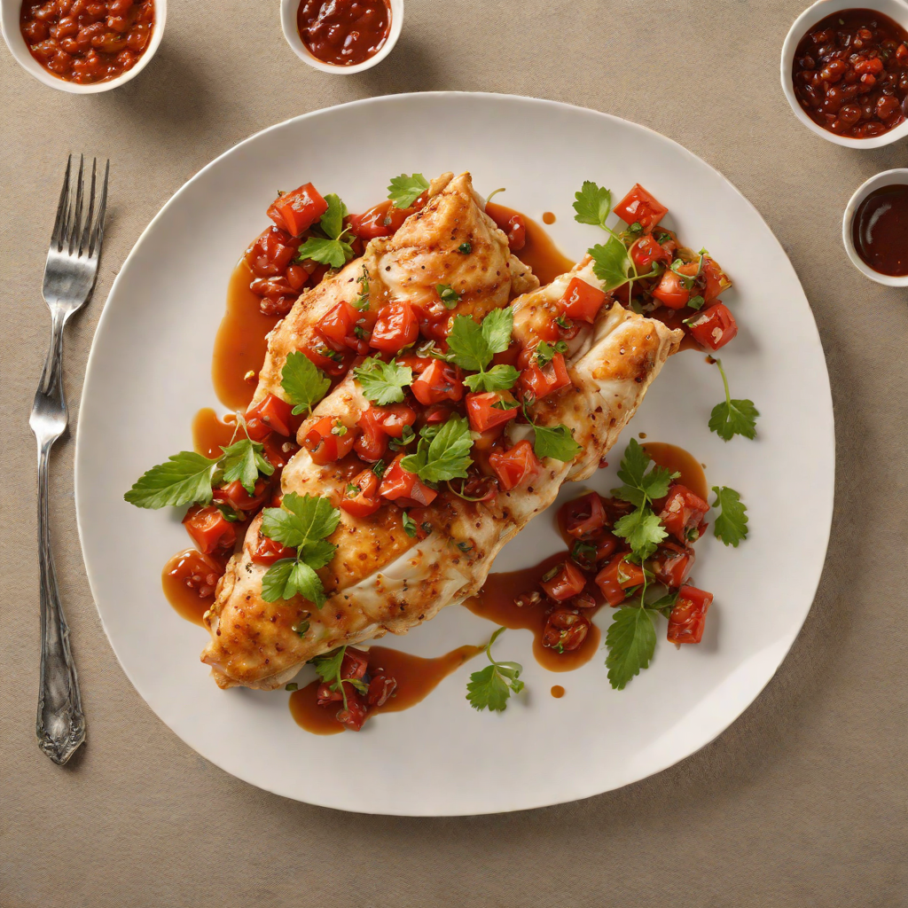 Pan-Seared Chicken with Spicy Tomato Chutney