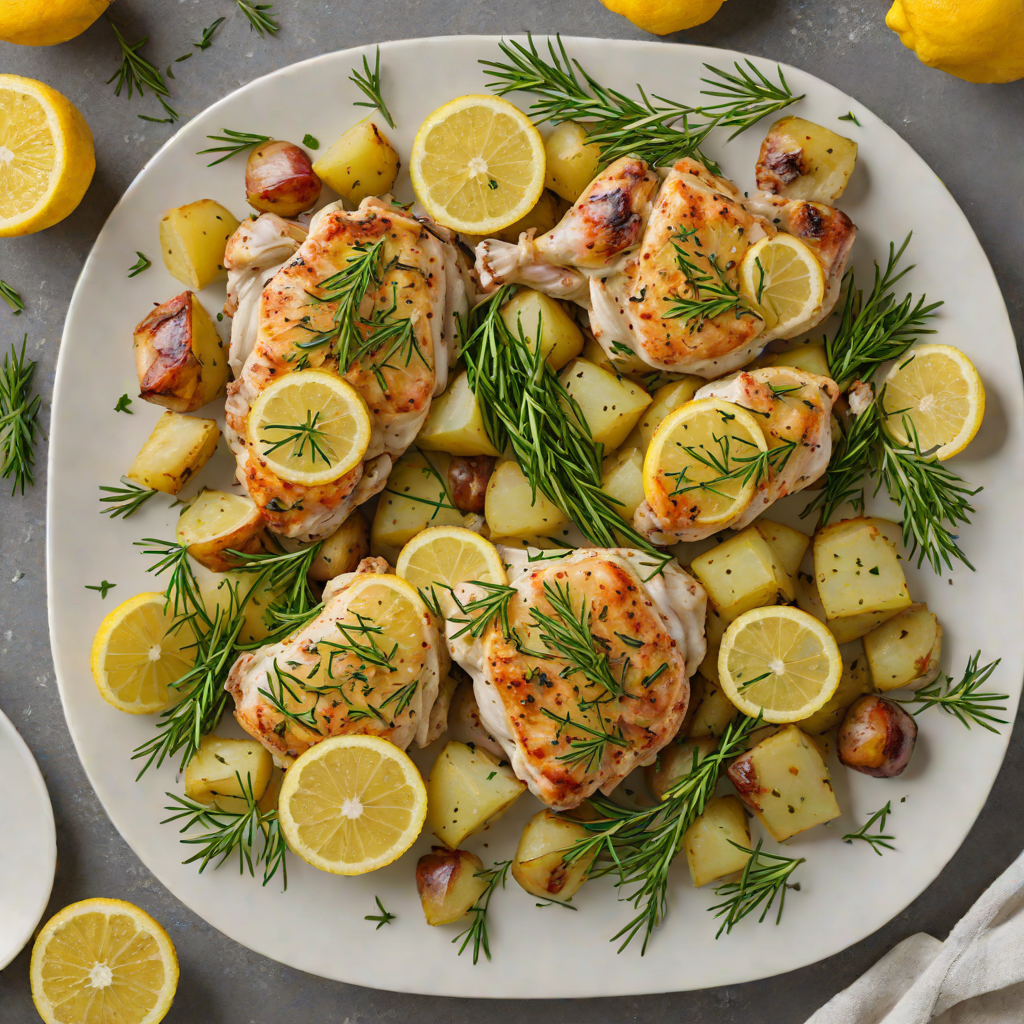 Sheet Pan Lemon-Rosemary Chicken with Yukon Gold Potatoes