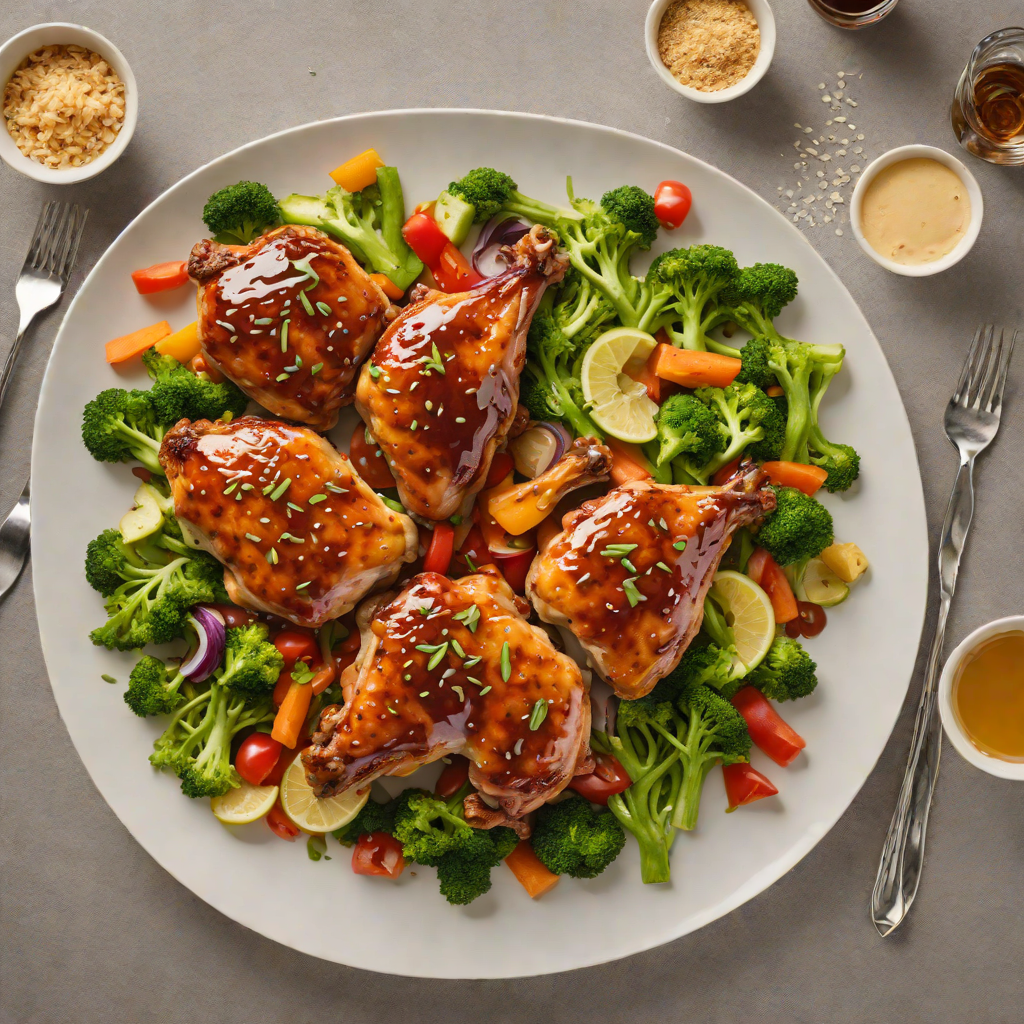 Sheet Pan Honey-Soy Glazed Chicken with Vegetables