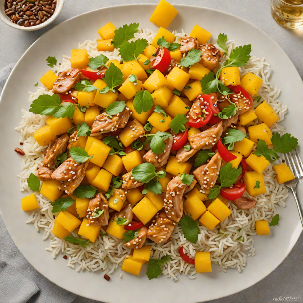 Rum-Spiced Mango Chicken Stir Fry