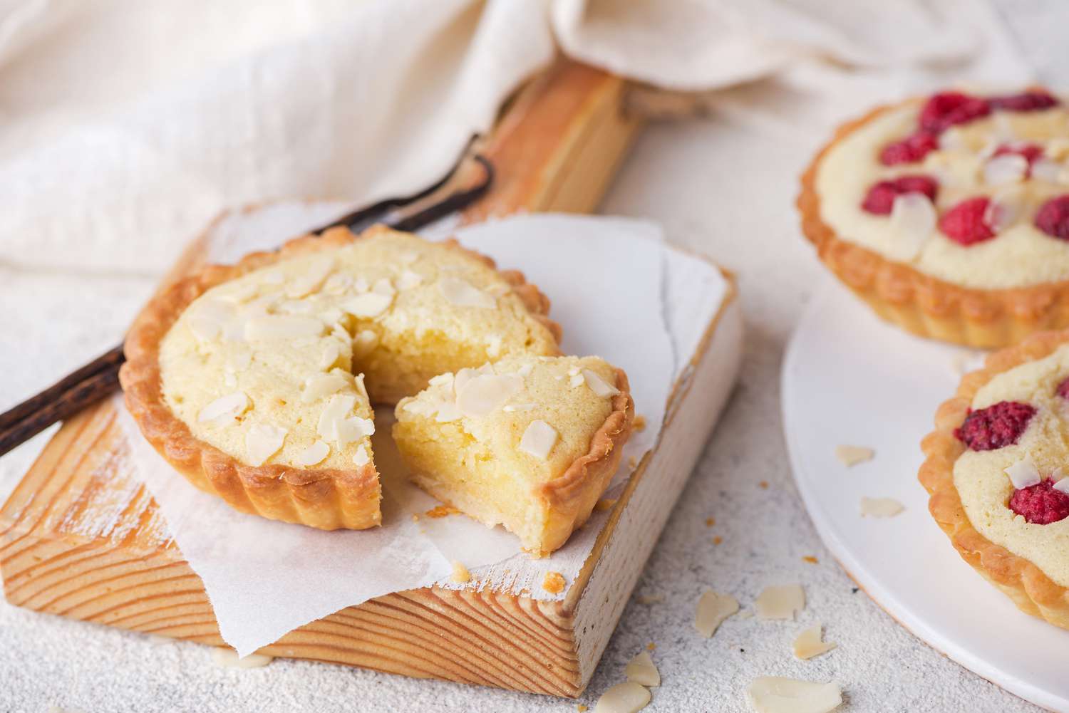 Baked Almond Frangipane Tart with Fresh Strawberries