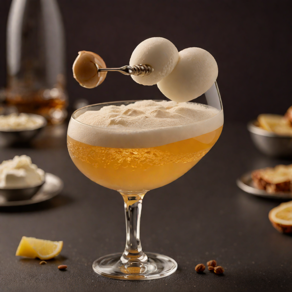 Classic Amaretto Sour with Egg White Foam