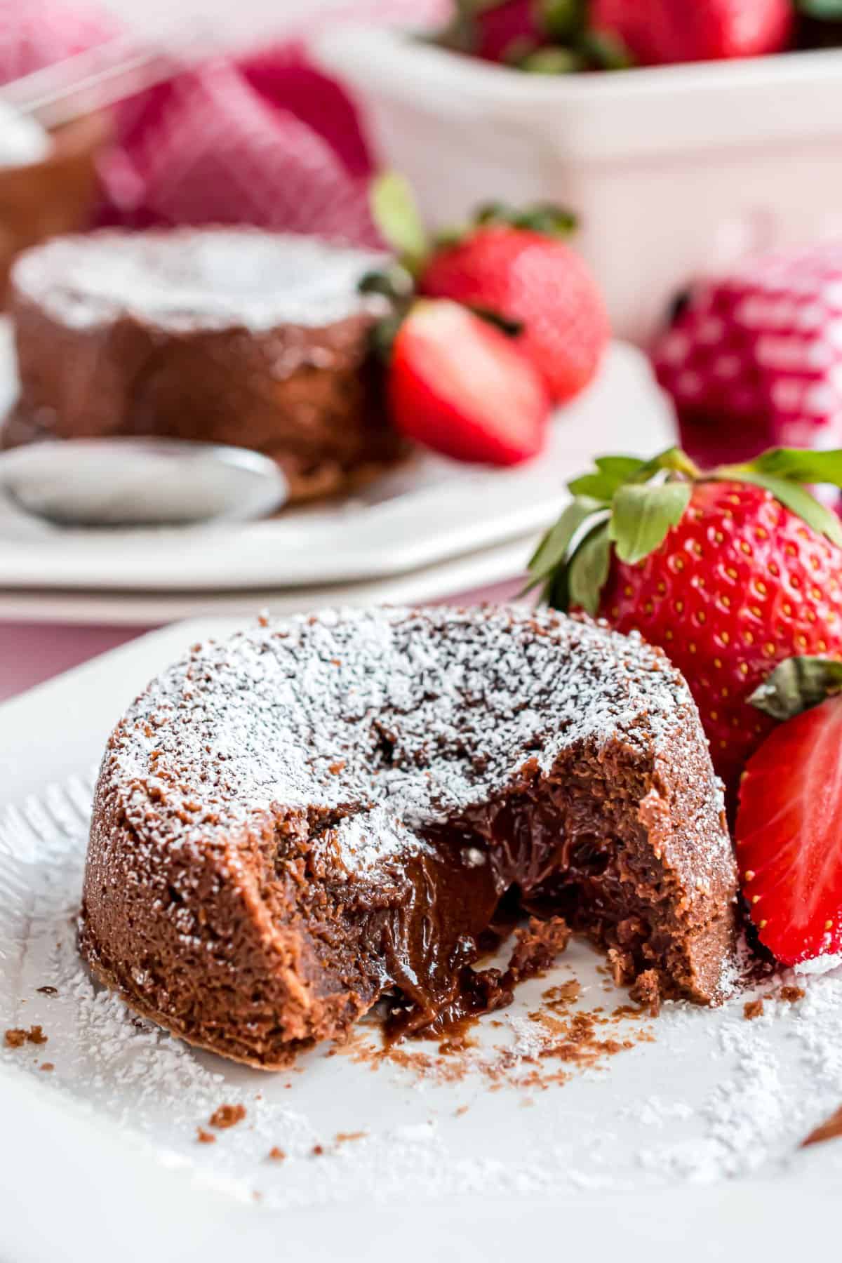 Fudgy Individual Chocolate Cakes with Molten Centers