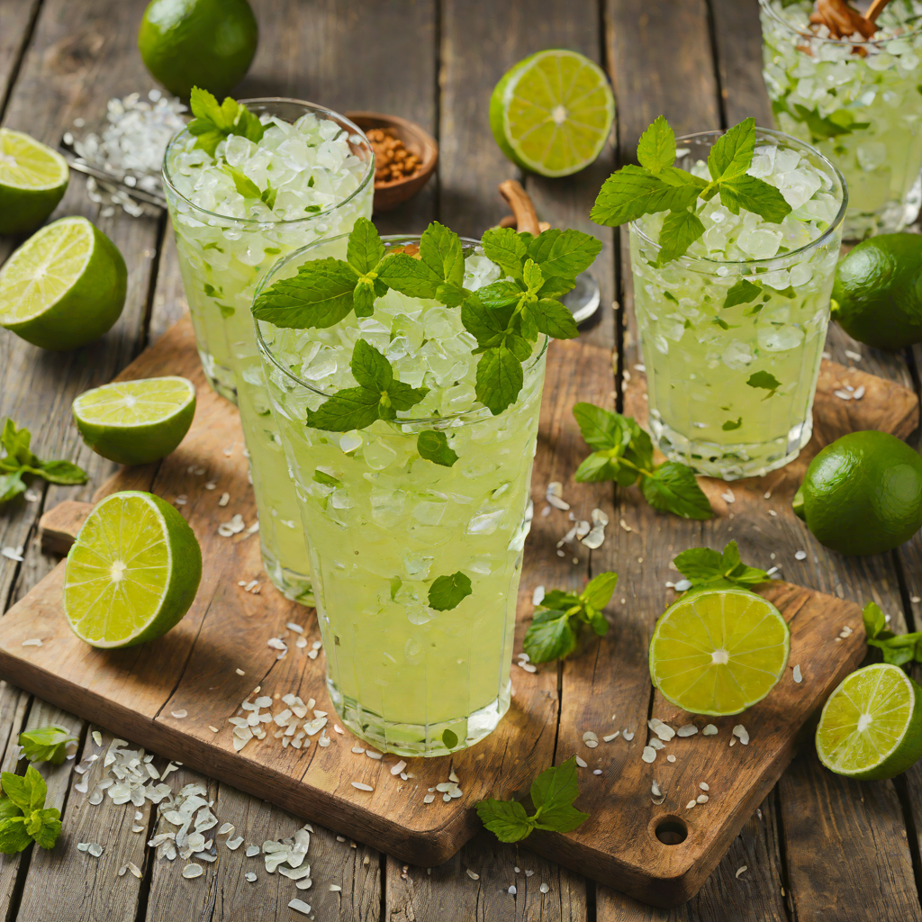 Light Rum Mojito Granita
