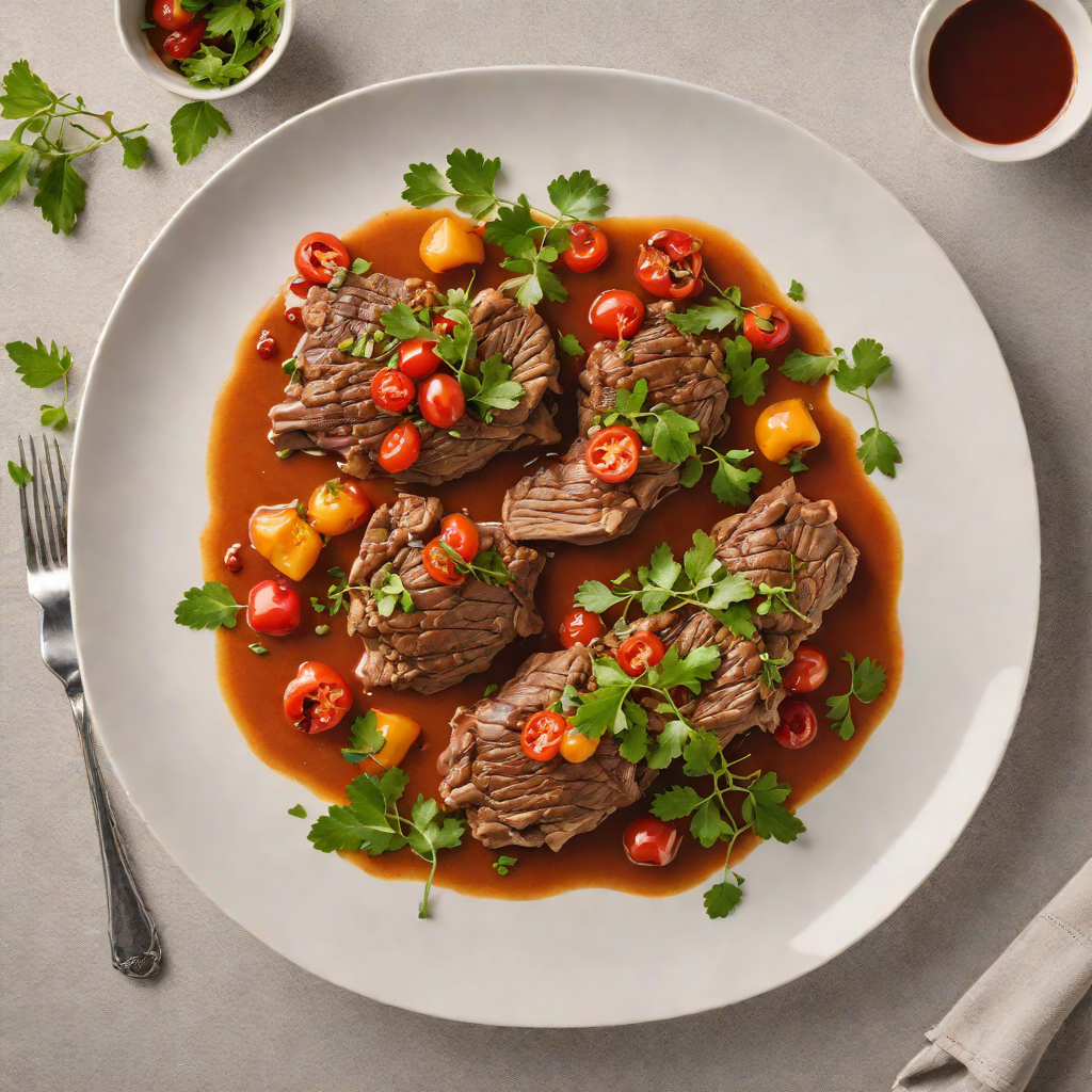 Slow-Cooked Lamb Shoulder with Bush Tomato and Quandong Sauce