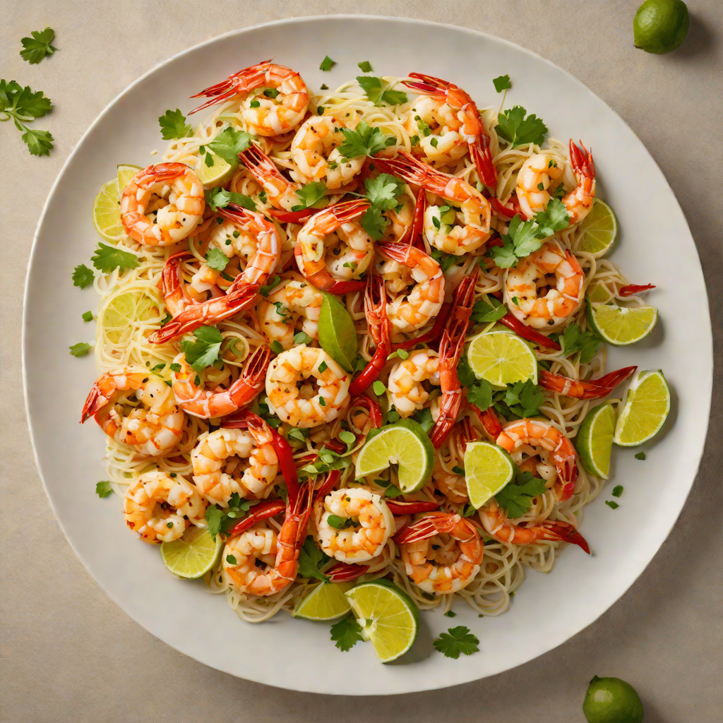 Sautéed Garlic Shrimp with Chili and Lime Zest