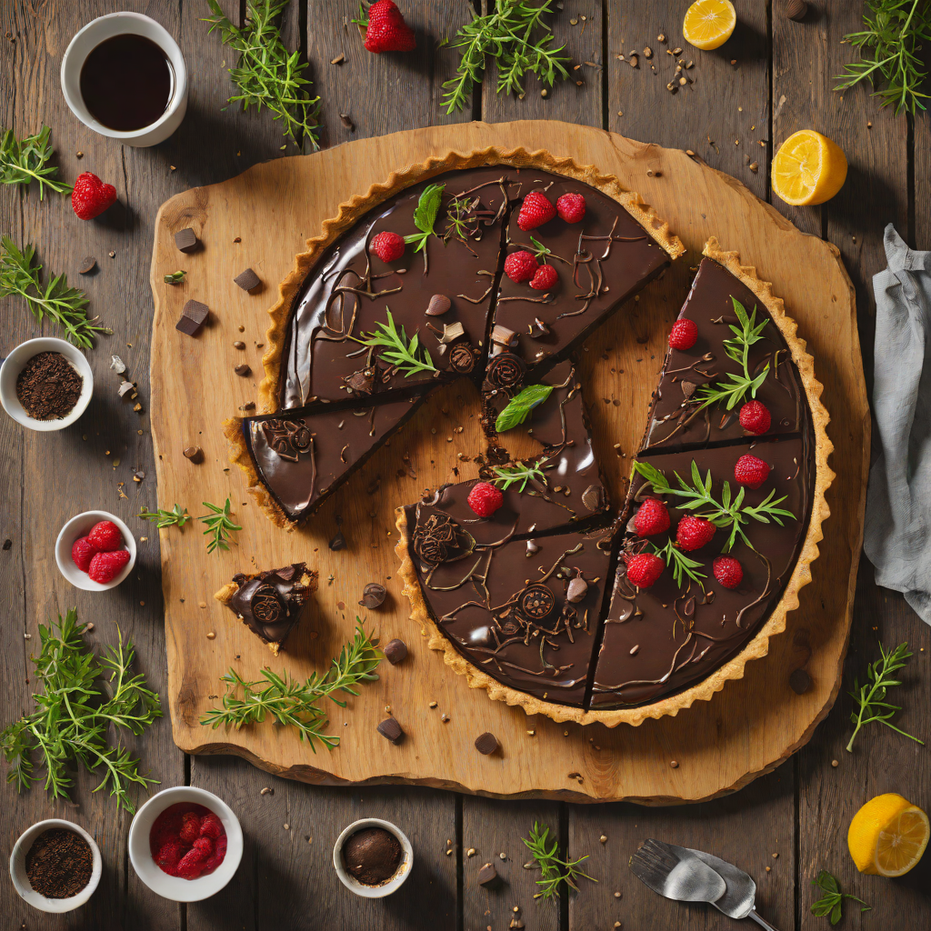 Bittersweet Chocolate and Wormwood Ganache Tart