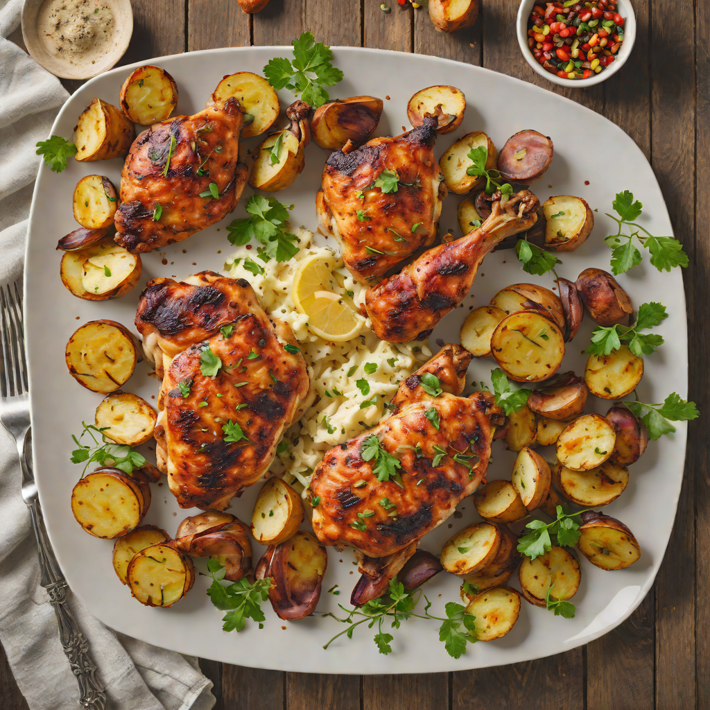 Sheet Pan Cajun-Spiced Chicken with Roasted Yukon Potatoes