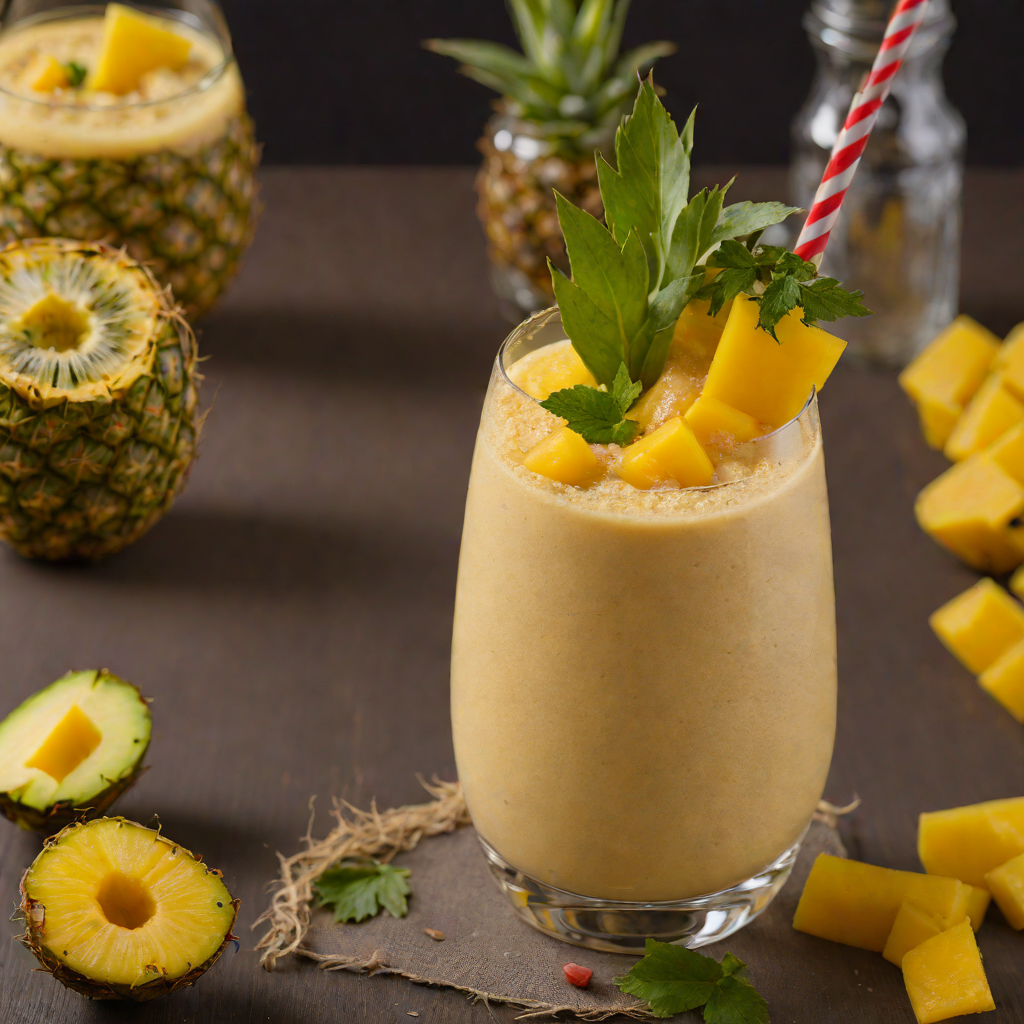 Tiki-Style Spiced Pineapple and Mango Smoothie