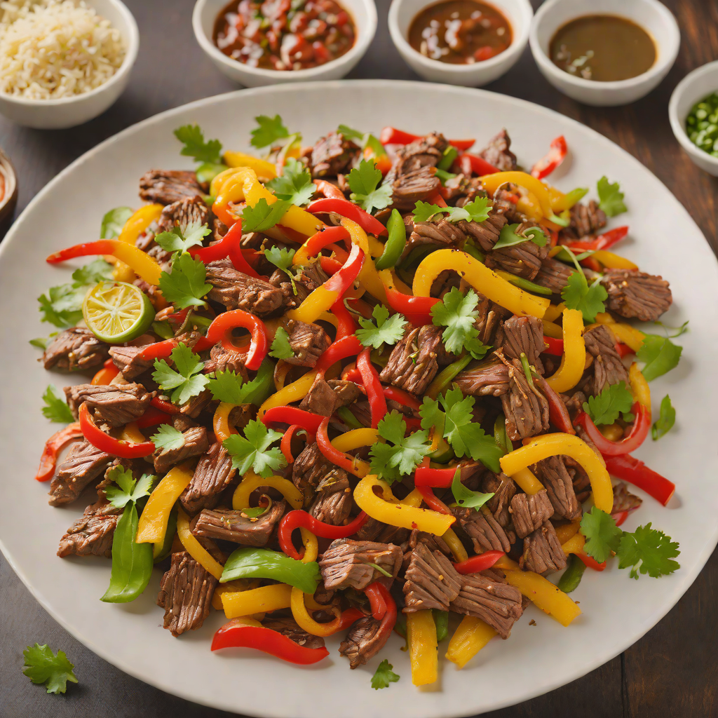 Fajita-Spiced Beef and Pepper Stir Fry