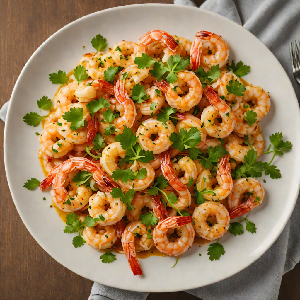 Sautéed Garlic-Chili Shrimp with Lemon and Parsley