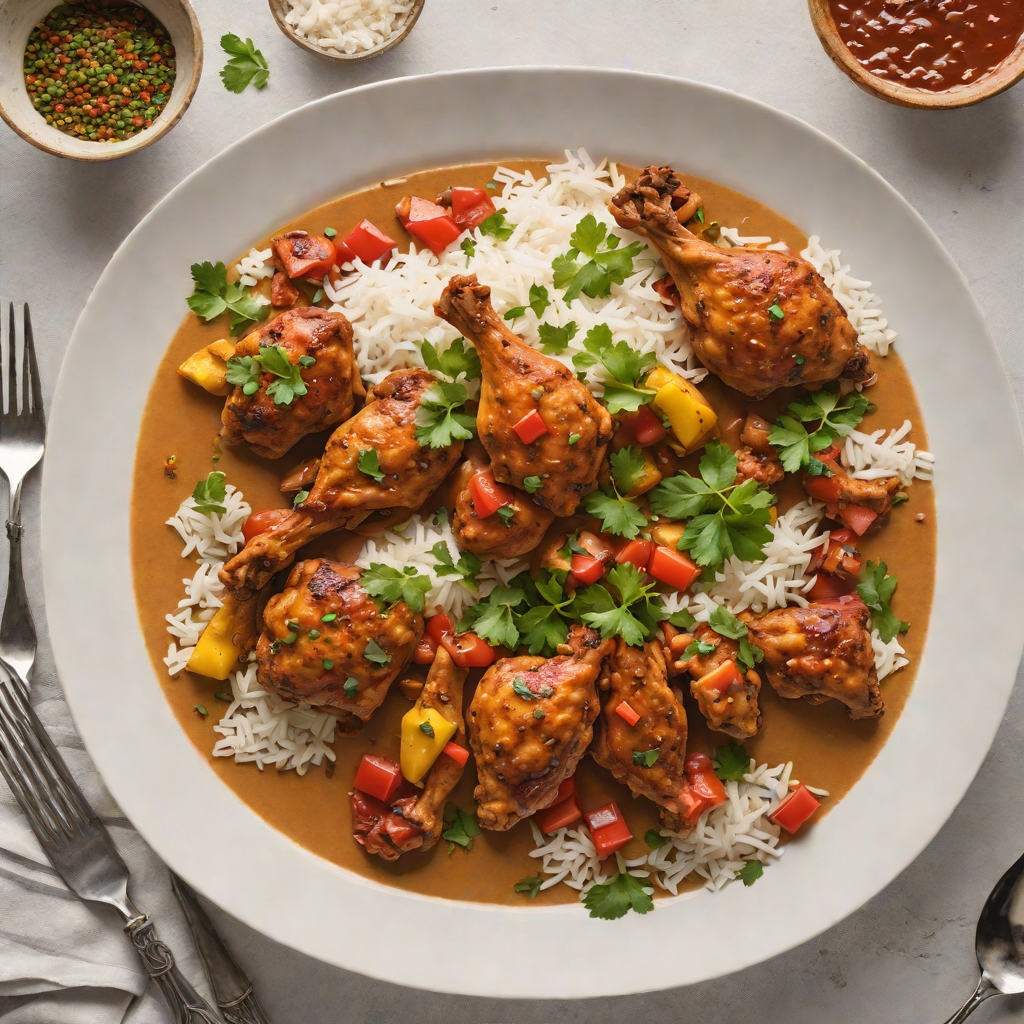 Skillet Ethiopian Berbere Chicken with Coconut Milk