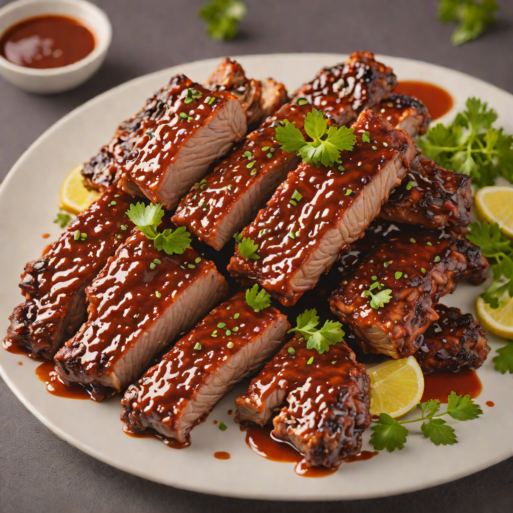 Slow-Roasted Baby Back Ribs with Sweet and Spicy Glaze