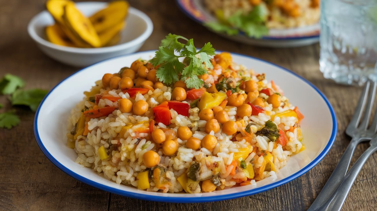 Puerto Rican Vegan Arroz Con Gandules