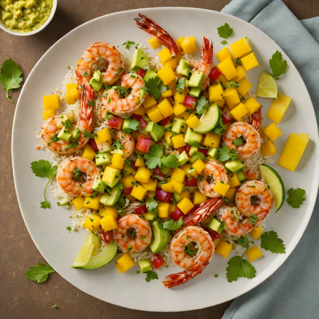 Jerk-Spiced Shrimp with Mango Avocado Salsa
