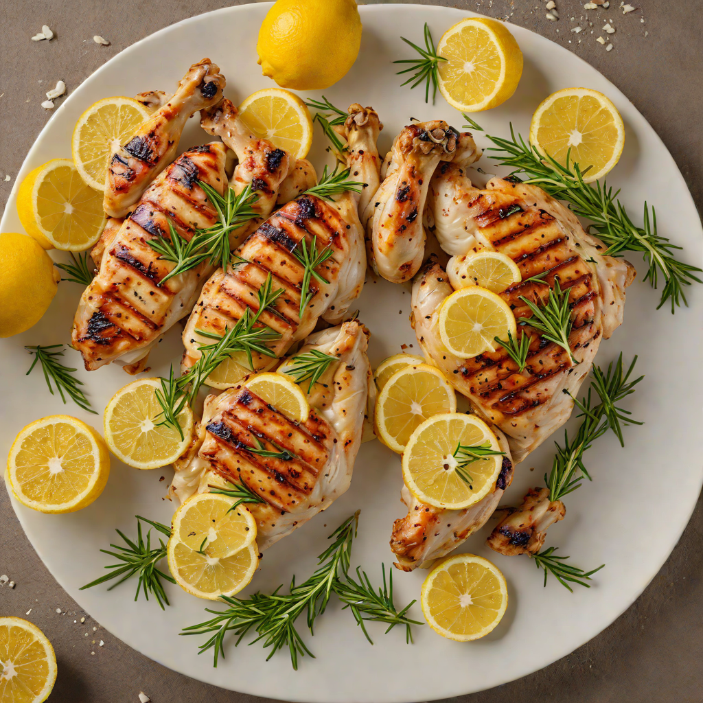 Grilled Lemon-Garlic Chicken with Rosemary