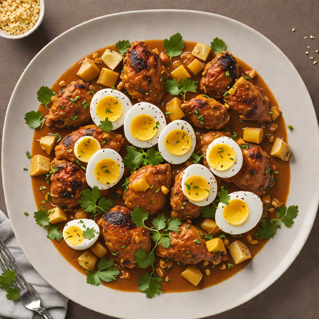 Slow-Simmered Ethiopian Berbere Chicken with Hard-Boiled Eggs