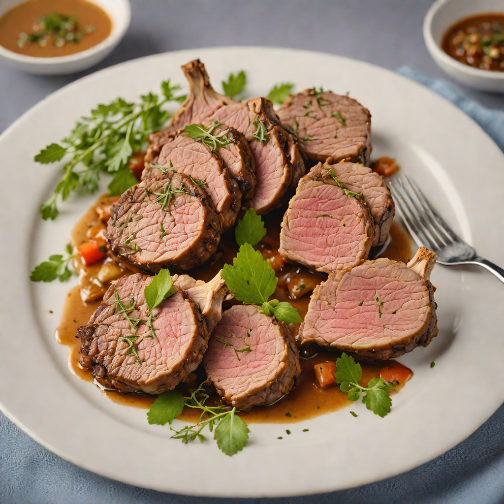 Oven-Roasted Lamb with Greek Herb Marinade