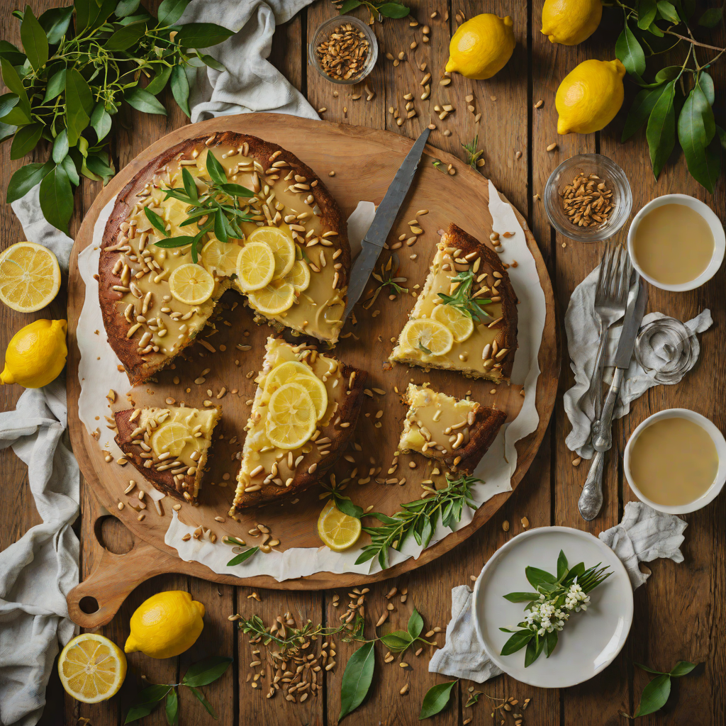 Bush-Spiced Wattleseed and Macadamia Cake with Lemon Myrtle Glaze